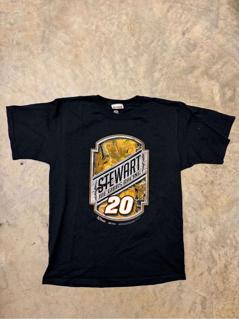 Chase Authentics Black Stewart 20 Racing Graphic Tee
